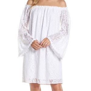 Lilly Pulitzer Nevie White Ruffled Dress